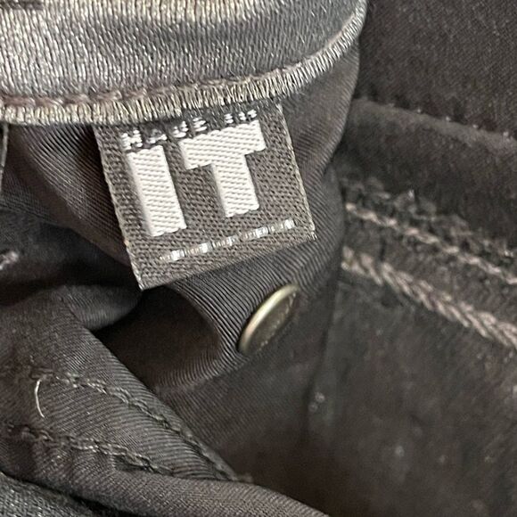 VERSACE Grecian print black and silver designer Pants. 29 - Picture 6 of 11